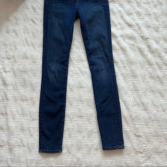 3X1 Channel High Rise Dark Wash Skinny Jeans - Picture 3 of 12